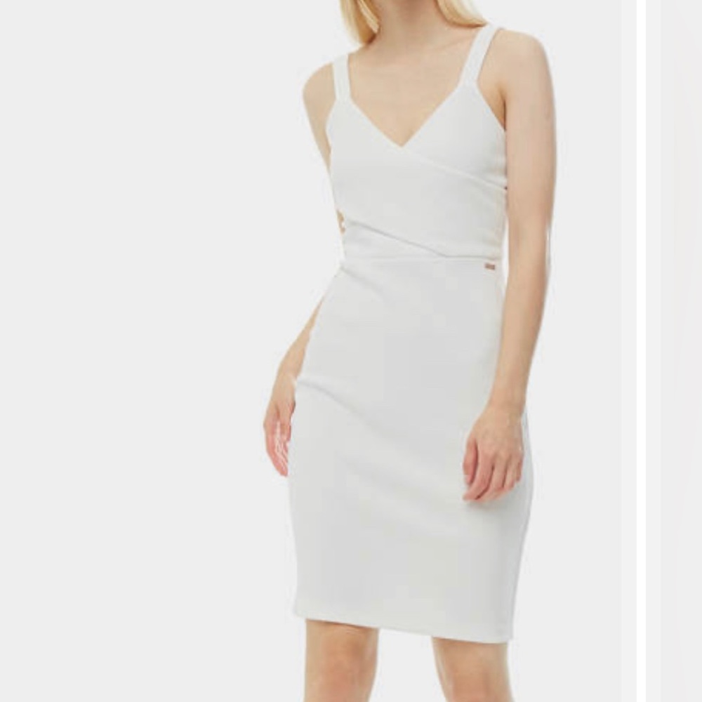Armani exchange white dress